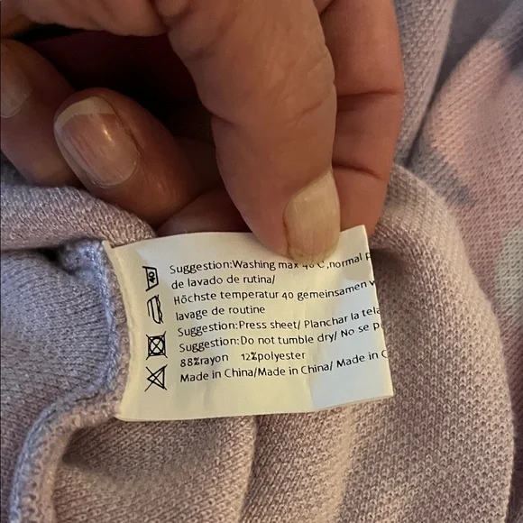 Exquira Women's Lavender Floral Pajama Set - Picture 5 of 6